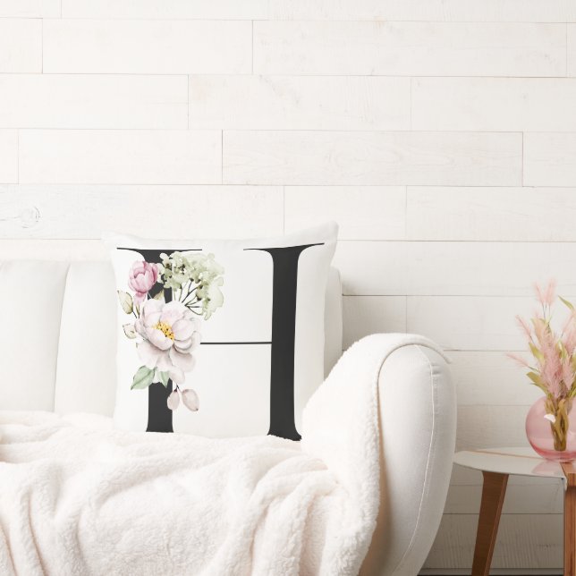 Monogram Bokstav H | Kuddcover Kudde (Soffa)