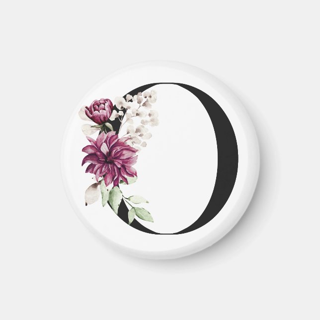 Monogram bokstav O | Magnet  (Framsidan)