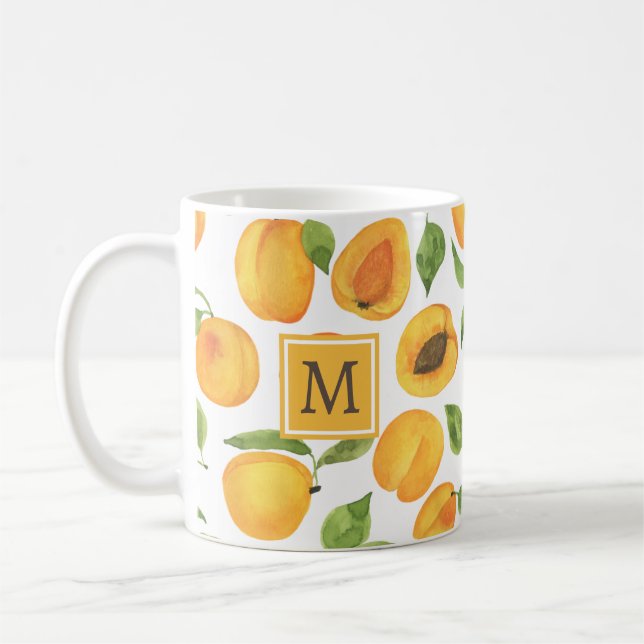 Monogram Botanical Apricot Mugg (Vänster)
