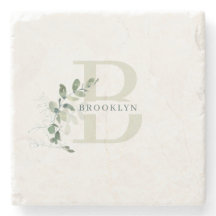 Monogram Botanical Grey Stone Underlägg