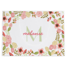 Monogram botaniska Blommigten Large Gift Bag