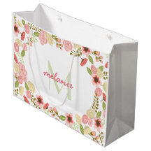 Monogram botaniska Blommigten Large Gift Bag