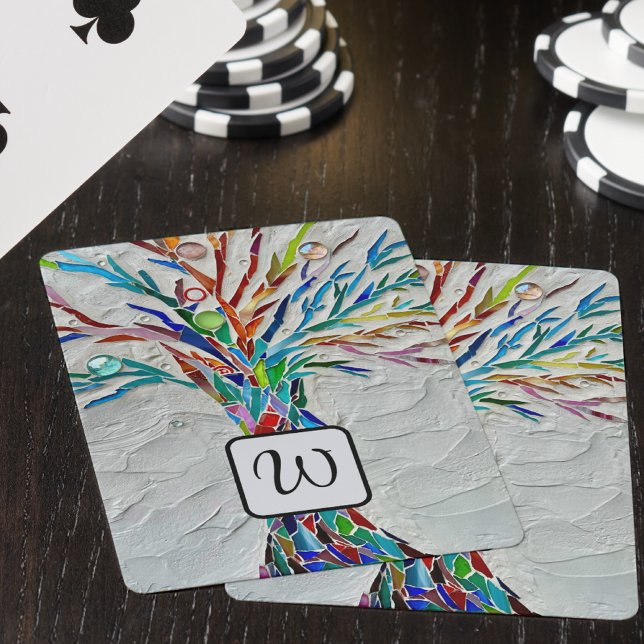 Monogram botaniskt casinokort (Skapare uppladdad)