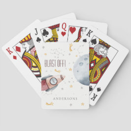 Monogram Boys i Cute Rymden Starry Planets Casinokort