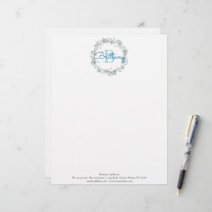 Monogram - brev B, anpassningsbar Letterhead Brevhuvud