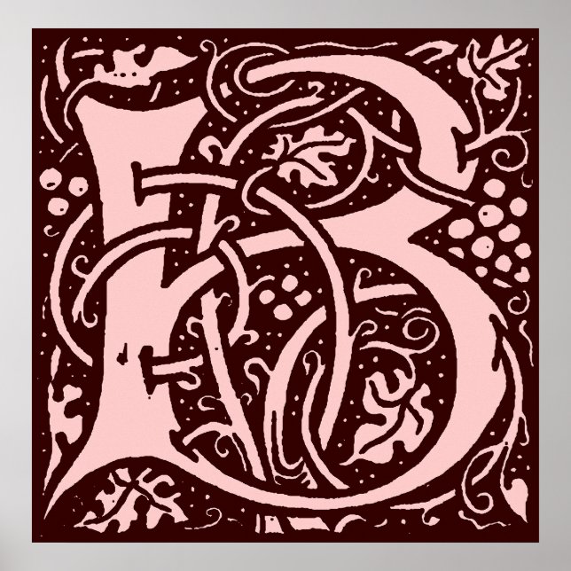 Monogram Brev B Poster (Framsidan)