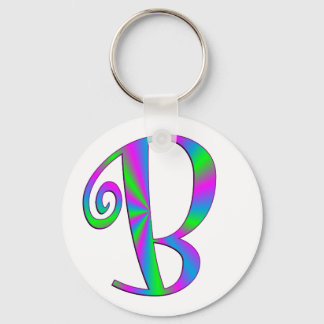 Monogram Brev B Roligt Nyckelring