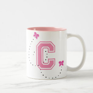 Monogram Brev C Två-Tonad Mugg