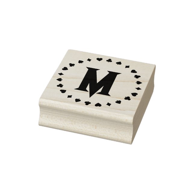 Monogram Brev, Card Kostym Design Ring Stämpel (Stämpel)