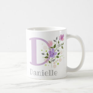 Monogram Brev D & Christian Namn Kaffemugg