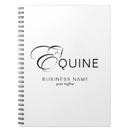 Monogram Brev E Horse Anteckningsbok