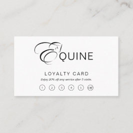 Monogram Brev E Horse Lojalitetskort