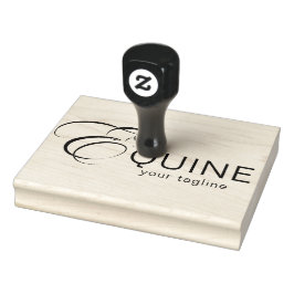 Monogram Brev E Horse Stämpel