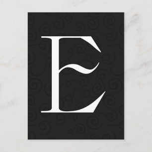 Monogram Brev E Vykort
