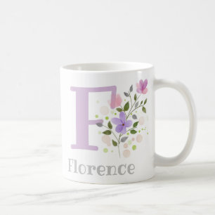 Monogram Brev F & Christian Namn Kaffemugg