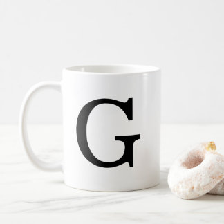 Monogram brev G Classic Mugg, 11 oz Kaffemugg