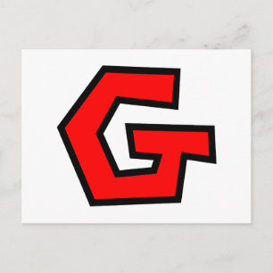 Monogram Brev G Vykort
