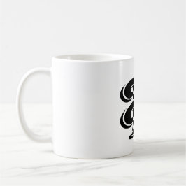 Monogram Brev H Namn Initial Kaffemugg