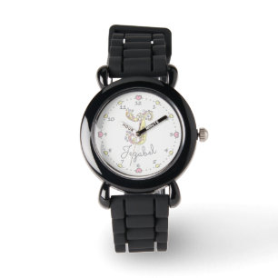 Monogram brev J-dockans hjärtkonst namn-jezabel Armbandsur