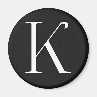 Monogram Brev K Magnet
