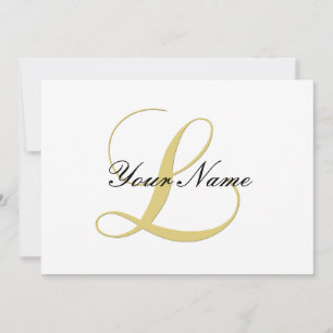 Monogram Brev L Golden Single