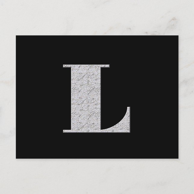 Monogram Brev L Vykort (Framsida)