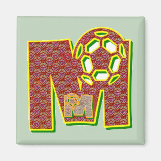 monogram brev m magnet (Framsidan)