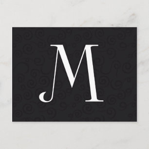 Monogram Brev M Vykort