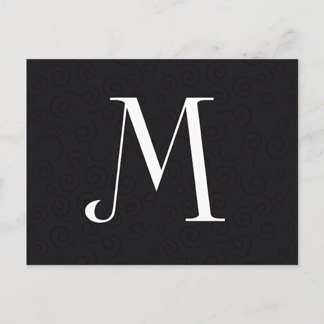 Monogram Brev M Vykort (Framsida)