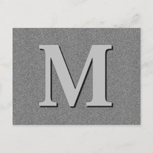 Monogram Brev M Vykort