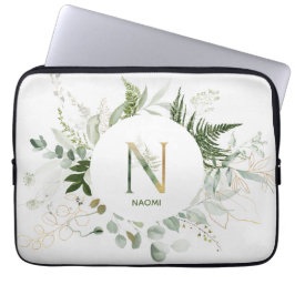 Monogram Brev N Folieutandning Laptop sleeve