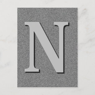 Monogram Brev N Vykort