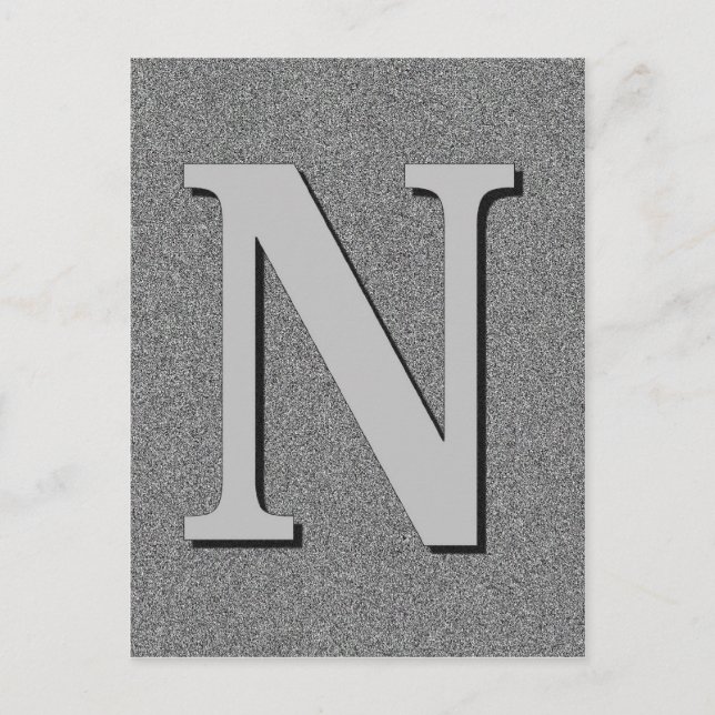 Monogram Brev N Vykort (Framsida)