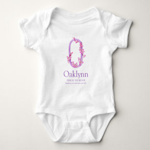 Monogram brev O orchids vattenfärgen Oaklynn T Shirt