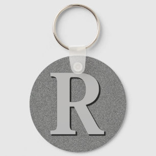 Monogram Brev R Nyckelring