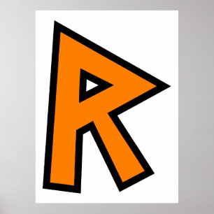 Monogram Brev R Poster