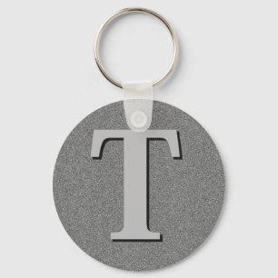 Monogram Brev T Nyckelring