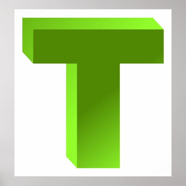 Monogram Brev T Poster (Framsidan)