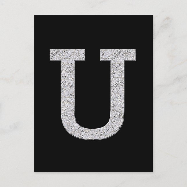 Monogram Brev U Vykort (Framsida)