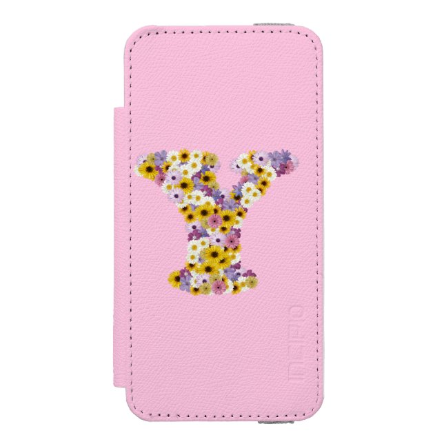 Monogram brev Y Incipio iPhone Wallet Skal (Folio Framsidan)