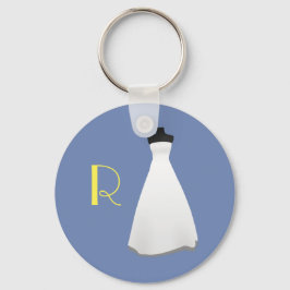 Monogram Bridesmaid Keychain Nyckelring