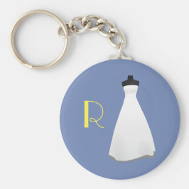 Monogram Bridesmaid Keychain Nyckelring