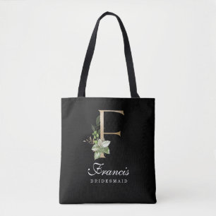 Monogram Bridesmaid Tote Tygkasse