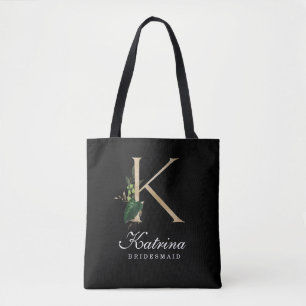 Monogram Bridesmaid Tote Tygkasse