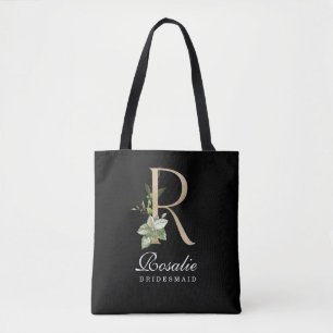 Monogram Bridesmaid Tote Tygkasse