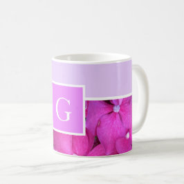 Monogram Bright Rosa Blommigt Kaffemugg