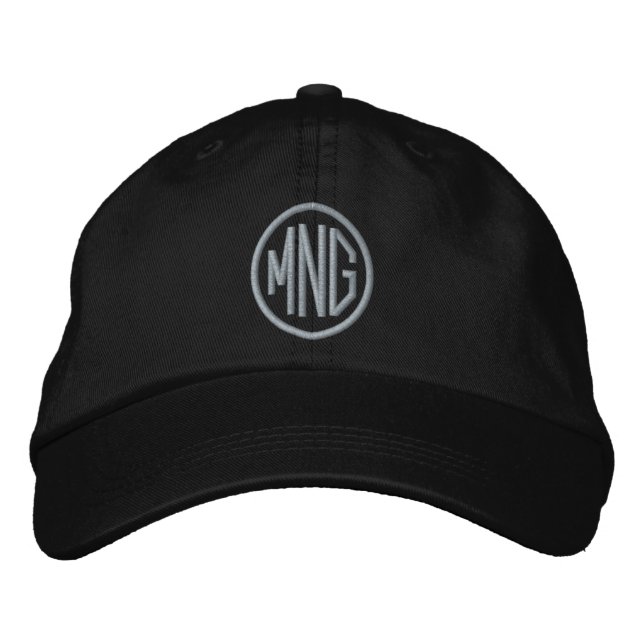 Monogram broiderad hatt broderad keps (Framsida)
