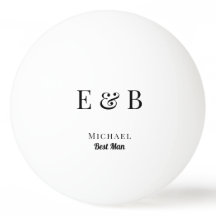 Monogram Bröllop Best Man Gift Personlig Black