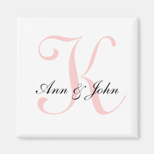 Monogram Bröllop - första brigadgeneral Namn Magne Magnet