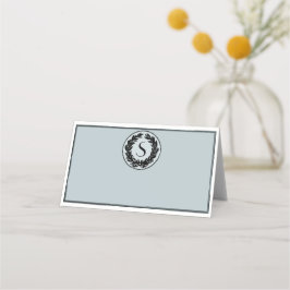 Monogram Bröllop-mappat sittplatskort Placeringskort